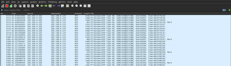 Wireshark Log