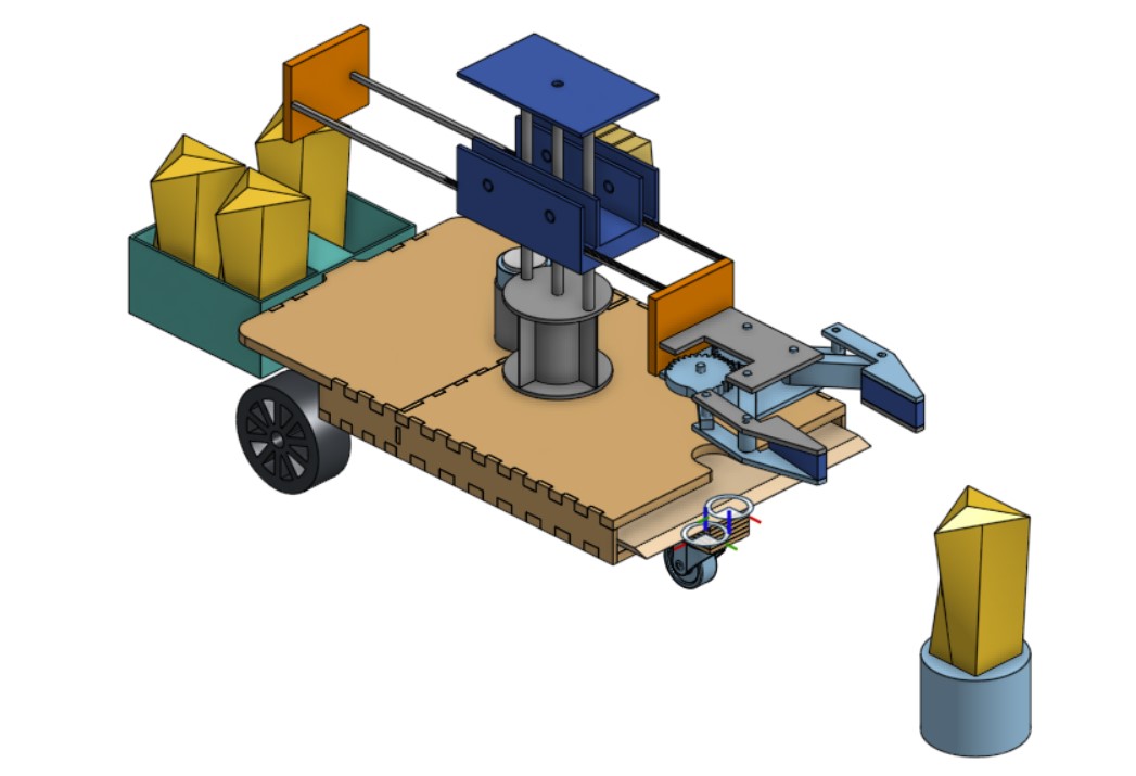 Treasure‑Collecting Robot CAD